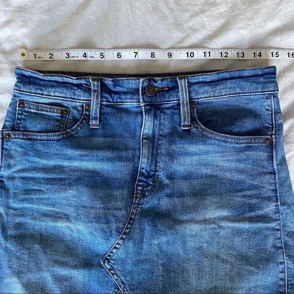 J. Crew Frayed Hem Denim Mini Skirt - Picture 10 of 15